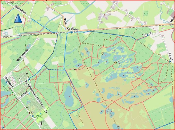 wandelkaart in basecamp